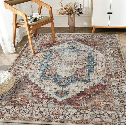 Stueteppe med slitt vintage-look