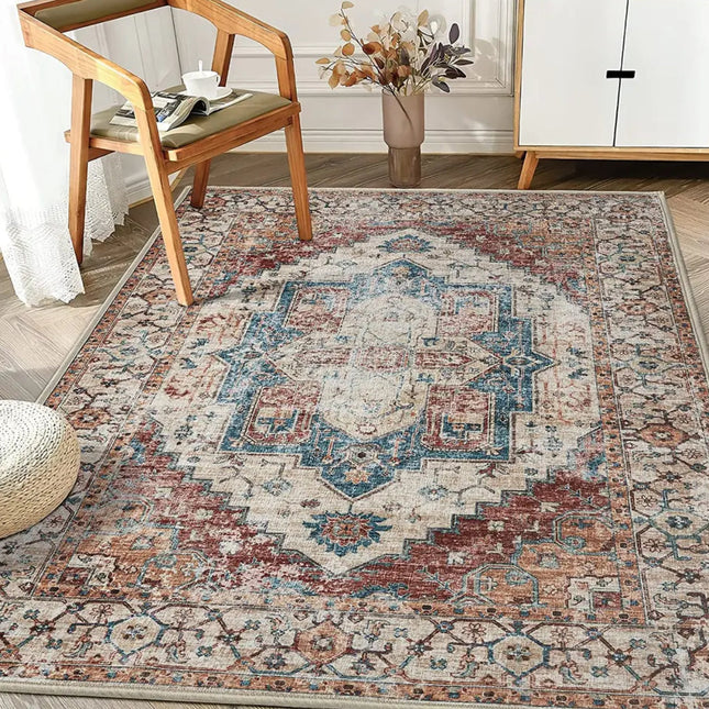 Stueteppe med slitt vintage-look