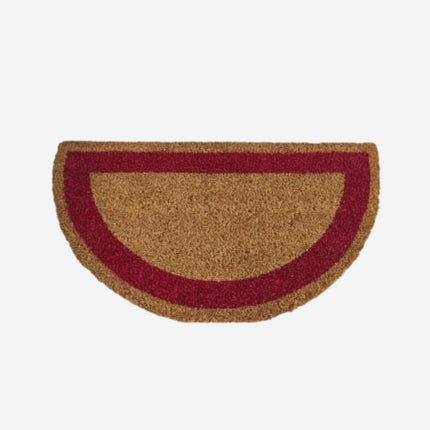 Halvmåneformet dørmatte i kokosfiber