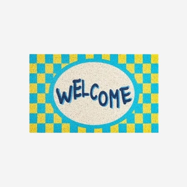 Design dørmatte 'Welcome' for utebruk