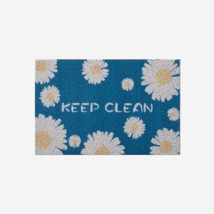 Dørmatte med prestekrager 'Keep Clean'