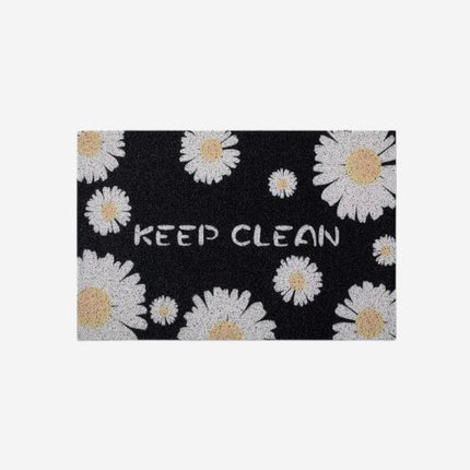 Dørmatte med prestekrager 'Keep Clean'