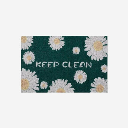 Dørmatte med prestekrager 'Keep Clean'