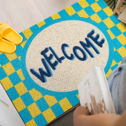 Design dørmatte 'Welcome' for utebruk