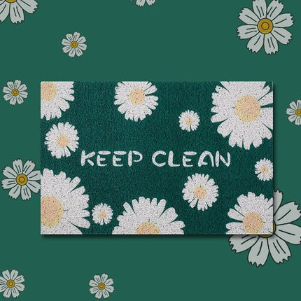 Dørmatte med prestekrager 'Keep Clean'