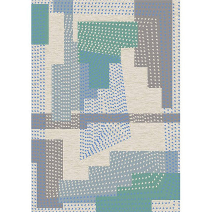 Moderne teppe i grønt og grått