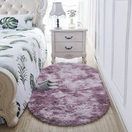 Myk oval sengeforlegger i puderrosa