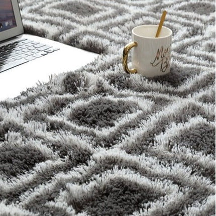 Shaggy-teppe berbermønster i mørkegrått