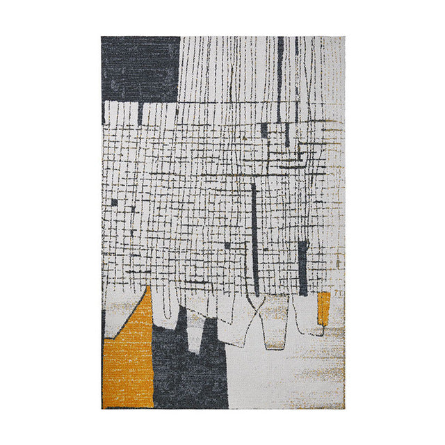 Moderne skandinavisk teppe i grått