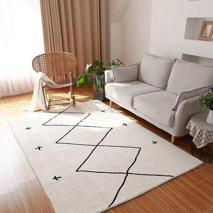 Minimalistisk Agadir-teppe i berberstil