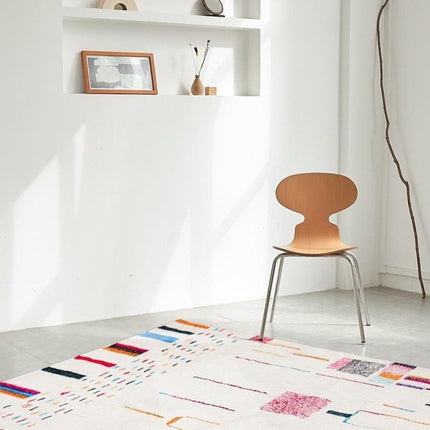 Hvitt berber kelim teppe for stue