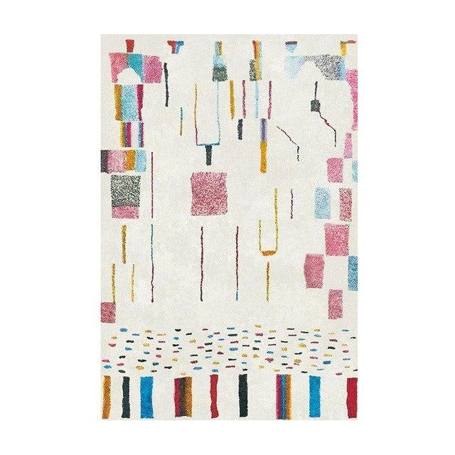 Hvitt berber kelim teppe for stue