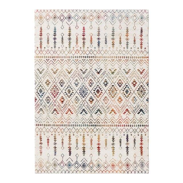 Fargerikt berberteppe med fluo mønster