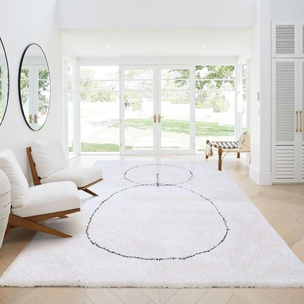 Minimalistisk design ullteppe i berberstil