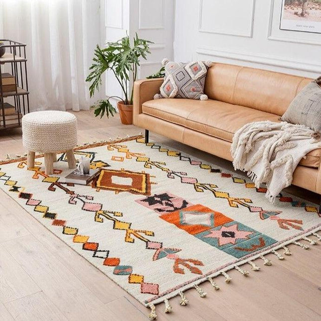 Tradisjonelt berber teppe i jute