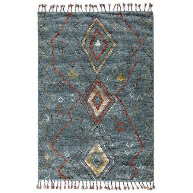 Luksuriøst berberteppe med geometrisk mønster