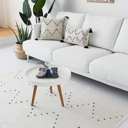 Berber sengeforlegger i kremfarge