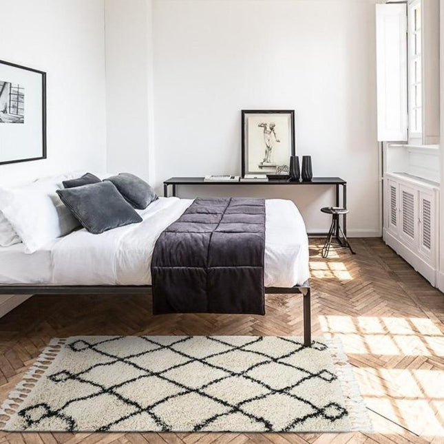 Ekte berberteppe i Beni Ourain-stil