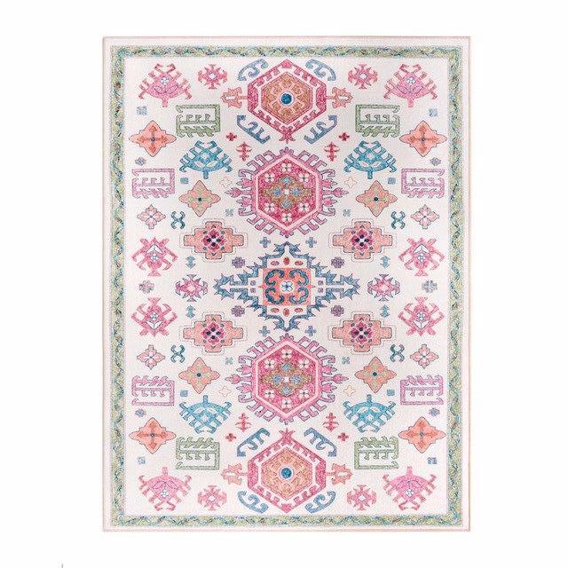 Trendy bohemsk teppe for stuen