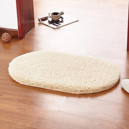 Myk og fluffy beige badematte