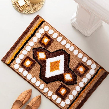 Badematte med marokkansk geometrisk mønster