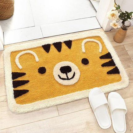 Barnevennlig badematte med tigermotiv