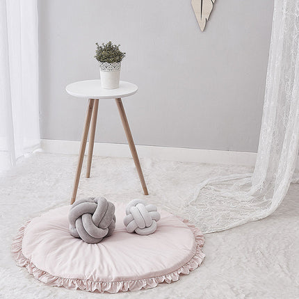 Rosa polstret lekematte for baby