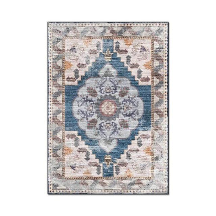 Beige gulvteppe med slitt vintage-look