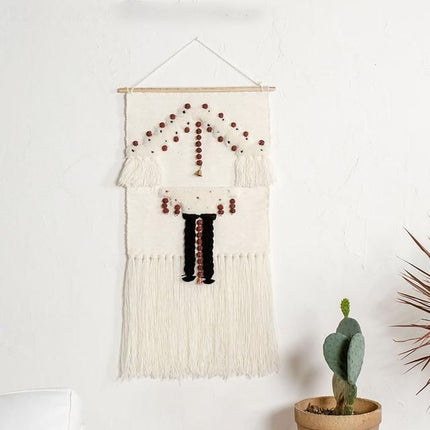 Abstrakt veggrye med solmotiv