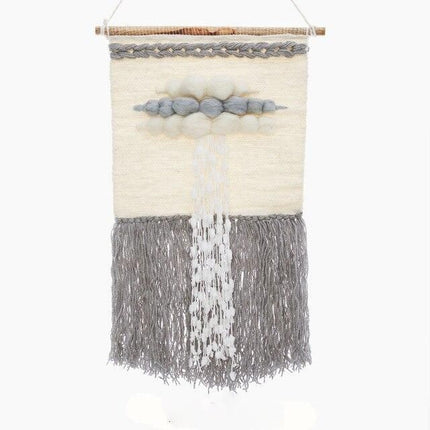 Veggrye med sky-motiv i 3D-effekt