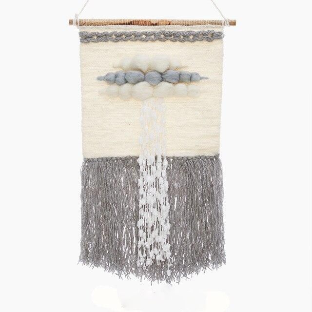 Veggrye med sky-motiv i 3D-effekt