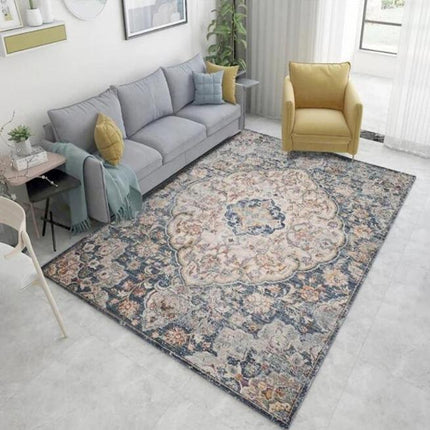 Vintage pakistansk teppe med medaljongmønster