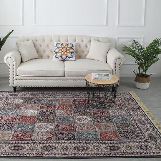 Persisk teppe med patchwork-design