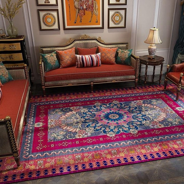 Fargerikt persisk teppe Shiraz bohemstil