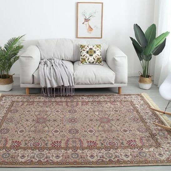 Elegant beige teppe i persisk stil