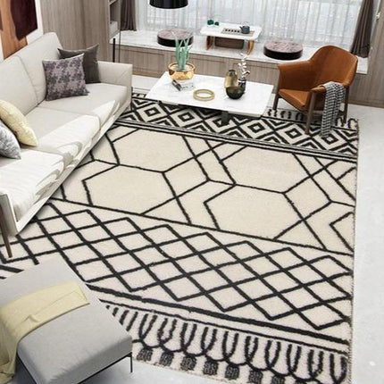 Moderne berberteppe med geometrisk mønster