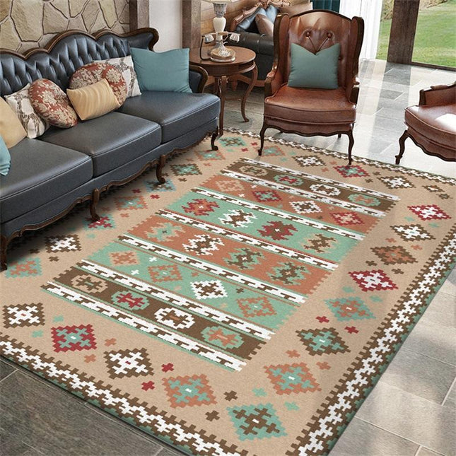 Moderne gulvteppe i etnisk stil