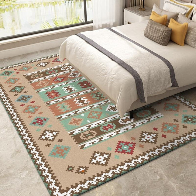 Moderne gulvteppe i etnisk stil