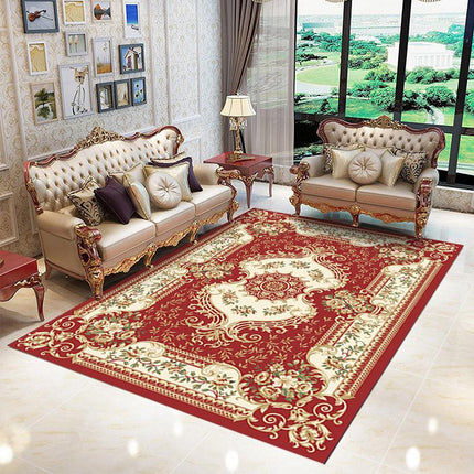 Beige teppe i klassisk persisk stil