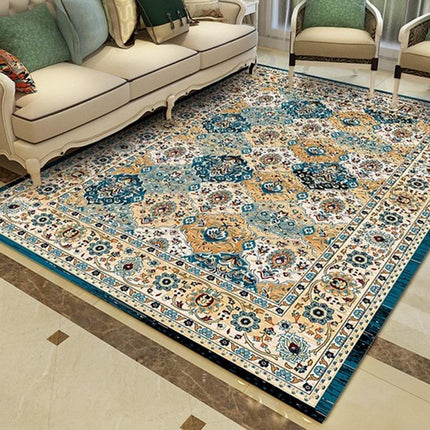 Tyrkisk-inspirert vintage teppe for stue