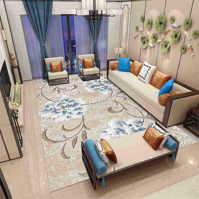 Vintage teppe med store blomster