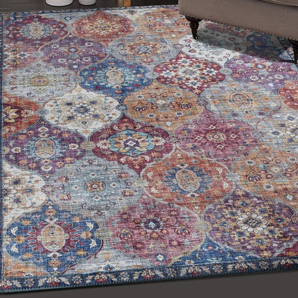 Stort vintage teppe med mønster